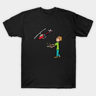 RC Helicopter Flying T-Shirt